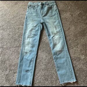 Madewell Light Blue Straight Leg Jeans